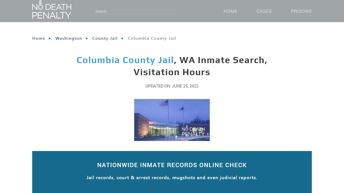 Columbia County Jail, WA Inmate Search, Visitation Hours